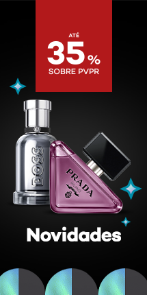 Novidades Perfumes com destaque promocional de 35% obre pre&ccedil;o de Venda ao P&uacute;blico Recomendado